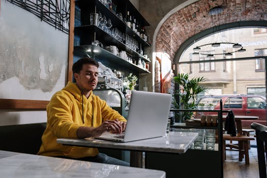 relaxing workspace with plants