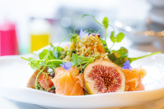 Colorful salad with various vegetables