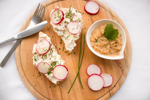 healthy breakfast spread