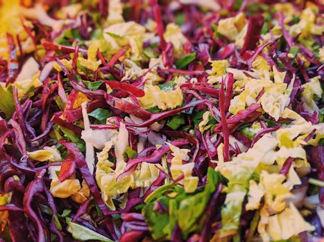 image of a colorful healthy meal with various brain foods