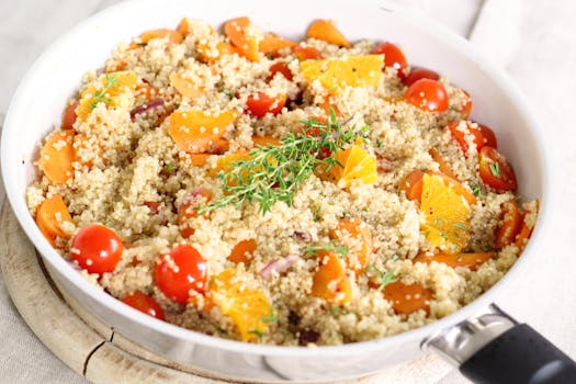 quinoa bowl with vegetables