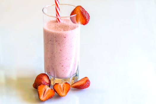 colorful smoothie in a glass