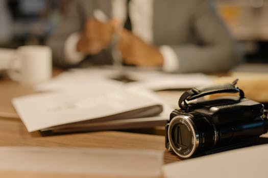 A cup of coffee on a desk surrounded by paperwork