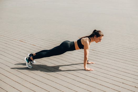 person exercising outdoors