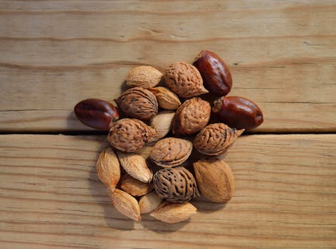 healthy snack with nuts and seeds