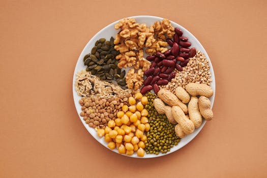 colorful plate of superfoods